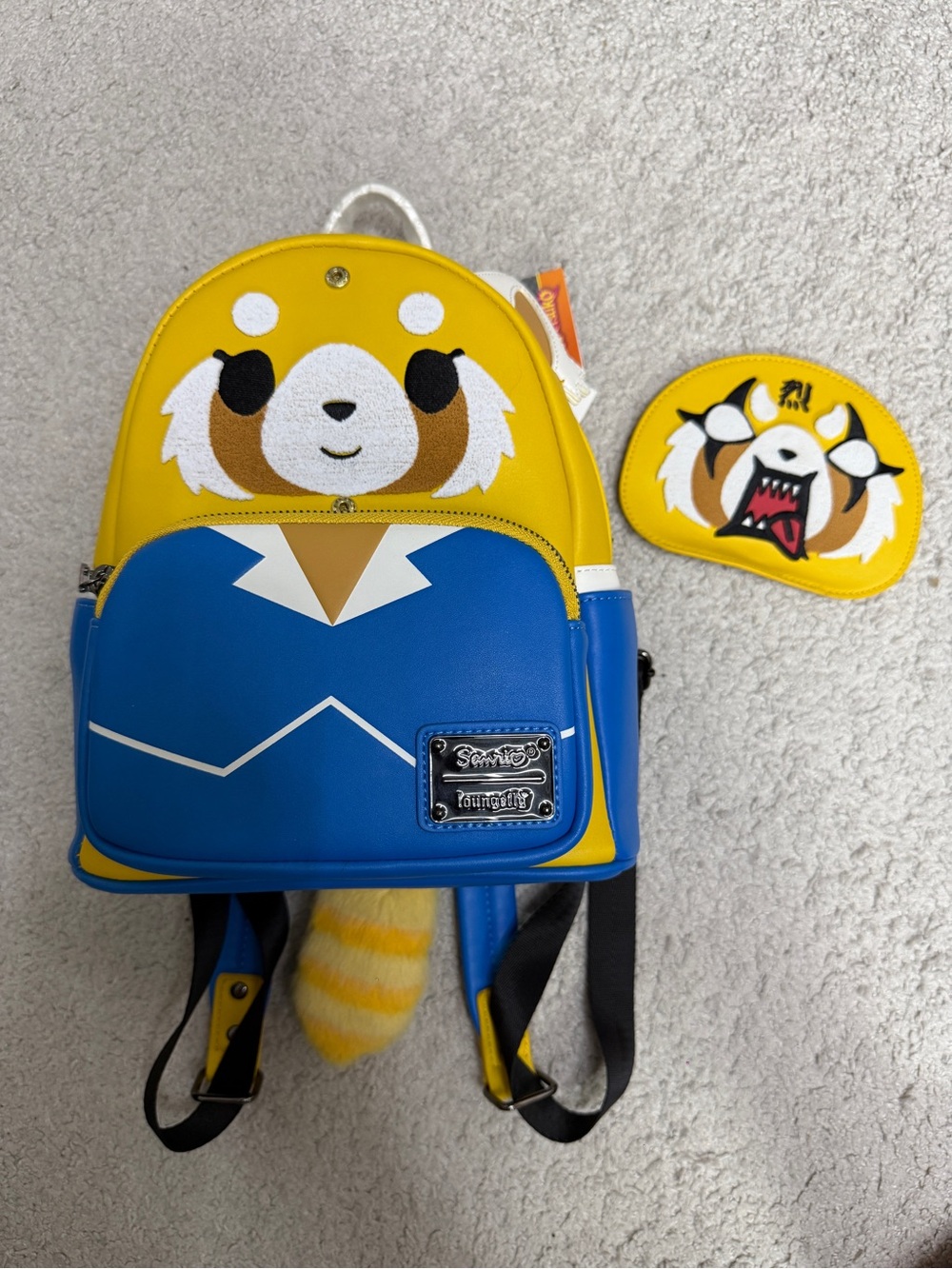 New Disney Wi Loungefly Sanrio Aggretsuko Two-Face Cosplay Mini Backpack